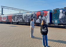 В Жлобин прибыл уникальный передвижной музей «Поезд Победы»