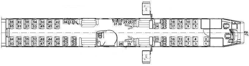 Схема вагона штадлер с местами
